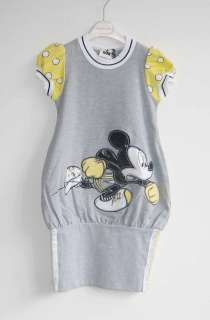 Ny&Lon by Monnalisa Grey Mickey Mouse Dress 2 14 yr  