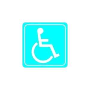 BRADY 94336 Sign,6X6,Wheelchair Picto Only  Industrial 