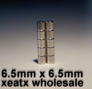 10pcs NdFeB Neodymium Magnets Disc D6.5mm x H6.5mm N42  