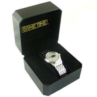 Mens Game Time President Team Logo Watch Low Profile Laser Etched Logo 