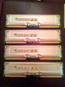 Dell Dimension 8250 2GB Kit 4x 512mb PC800 40 Rambus Memory  