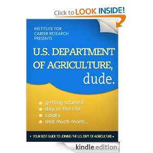 Department of Agriculture, Dude (Career Book) Career Books and 