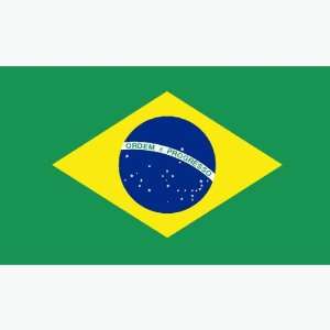  Brazil Flag 12X18 Inch Mounted E Poly Patio, Lawn 