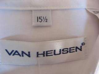 NEW Mens Van Heusen WHITE Police Security S/S Uniform Shirt M 15.5 