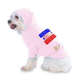 VOTE FOR NUTRITIONIST Hooded (Hoody) T Shirt with pocket for your Dog 