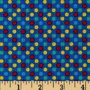  44 Wide Clifford Be Big Dots Blue Fabric By The Yard 