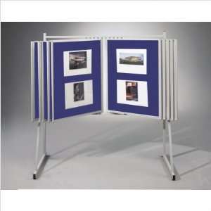  Set of 10 White Matboard Swinging Floor Display Panels by 