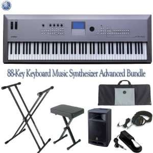  Yamaha 88 Key Keyboard Music Synthesizer Advanced Bundle 