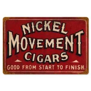 Nickel Cigars Miscellaneous Vintage Metal Sign   Victory Vintage Signs
