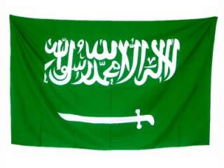 Saudi Arabia Arabian flag banner huge over 3 X 5 feet  
