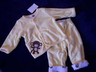 NWT Boys Gymboree Monkey shirt jacket pants 6 12 months  