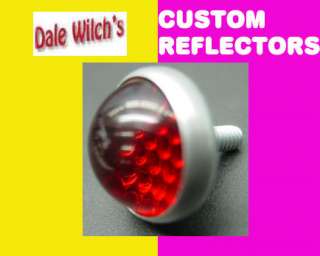 Red round top real glass dress up custom reflector  