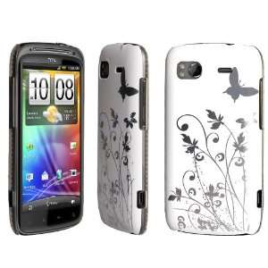   Hard Hybrid Case Cover For The HTC Sensation White Electronics