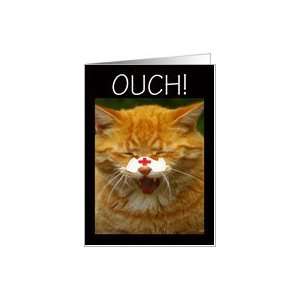  Get Well Soon   Broken Nose cat Card Health & Personal 