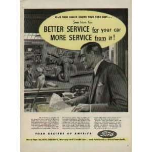  Your Ford Dealer Knows Your Ford Best.  1945 Ford Ad 