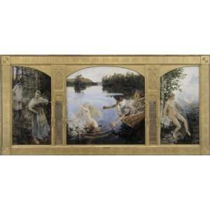   Gallen Kallela   24 x 12 inches   Aino Myth, Triptych