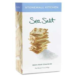 Stonewall Kitchens Sea Salt Crackers Bags, 8 Units, 5 Ounces each 