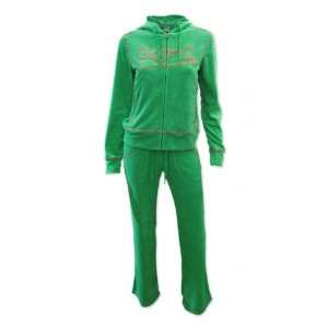  UFC Womens Velour Warmup Suit [Kelly Green] Sports 