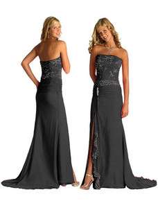 Formal 4 colors prom evening gown bridesmaid dress UK size 10 22 e6209 