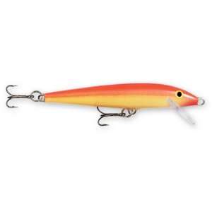 Rapala Original Floater 18 Fishing Lures, 7 Inch, Gold Fluorescent Red