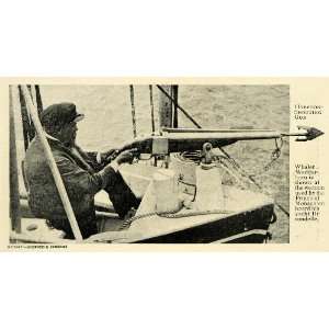 1914 Print Harpoon Shooting Gun Whaling Prince Monaco 