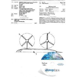   CD for VERTICALLY STARTING AND LANDING AIRPLANE 