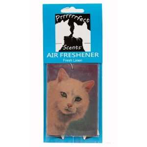  Prrrrrrfect Scents White Cat Air Freshener, Fresh Linen 