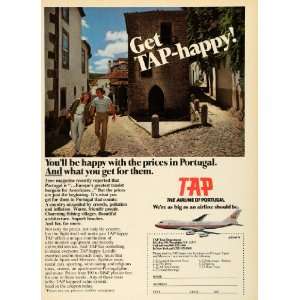 1979 Ad Tap Airline Portugal Europe Architecture Airplane Travel 