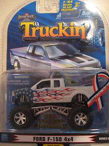 64 Diecast Metal Toy Ford F 150 4x4 1BaddRide Truckin series 6 