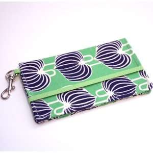  Kailo Chic iPhone Wallet Cover Case NO Key Clasp   Blue 