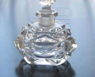 Antique Czech Cut Glass Perfume Bottle from collection  
