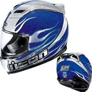  Icon Airframe Claymore Chrome Full Face Helmet Large 
