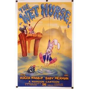  Wet Nurse Poster Movie 27x40 Roger Rabbitt Baby Herman 