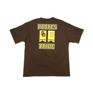   Padres Banner Pride T Shirt   Brown Extra Large