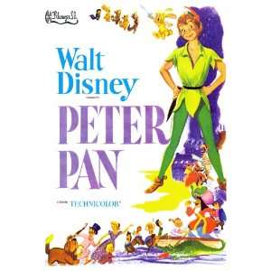  Peter Pan (1953) 27 x 40 Movie Poster Spanish Style B 
