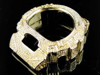   SHOCK/GSHOCK MENS WHITE DIAMOND GOLD COLOR METAL BEZEL 6900  