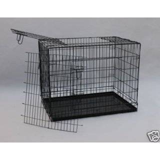 48 Three Doors Dog Pet Bed House Folding Metal Crate Cage Kennel W 