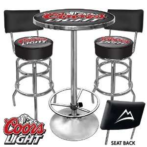  Ultimate Coors Light Gameroom Combo 2 Stools w/ Back 