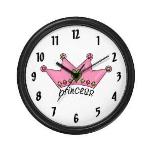  Pretty in Pink Princess Childrens Wall Clock by  