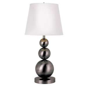   Table Lamp with Metal Balls, 30 Inch, Antique Nickel