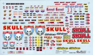 Slixx DRAG Goodies Sheet Skull #7038  