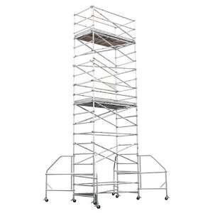 Werner 4202 23 500 Pound Capacity Aluminum Wide Span Scaffold Tower 
