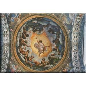   away of St John 16x11 Streched Canvas Art by Correggio