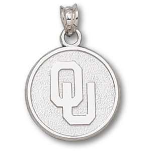 University of Oklahoma New OU Round 5/8 Pendant (Silver)  