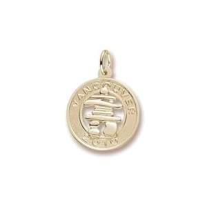  Vancouver Inukshuk Charm in Yellow Gold Jewelry