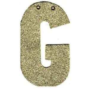    Silver Glass Glitter Letter G by Wendy Addison