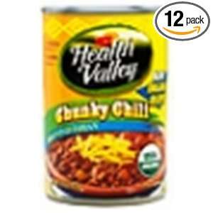 Health Valley Chunky Chili, Mild Vegetarian, 3 Bean Organic, 15 Ounce 