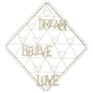  Diamond with Hearts Dream, Believe, Love Card Holder
