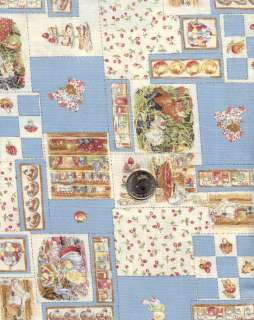 Rare Rose & Hubble BRAMBLY HEDGE Fabric MICE Mouse x2  