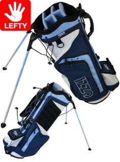   Izzo Golf *Lefthanded* AS2 Lightweight Stand Bag   Blue/White/Sky Blue